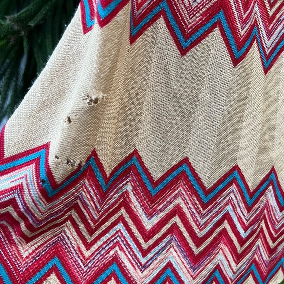 90s Missoni Chevron Striped Knit Skirt | Wool Blend | Made in Italy - Picture 9 of 12